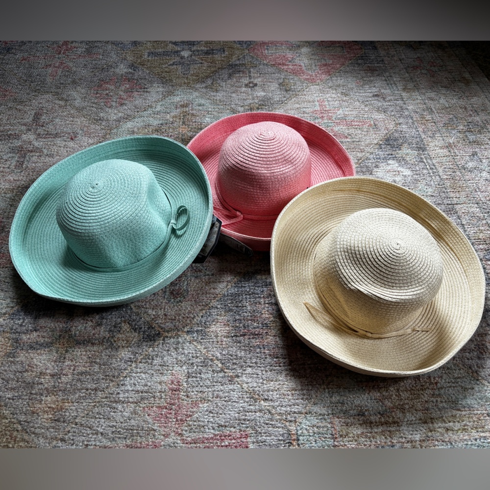 3 New Sun n Sand straw hats